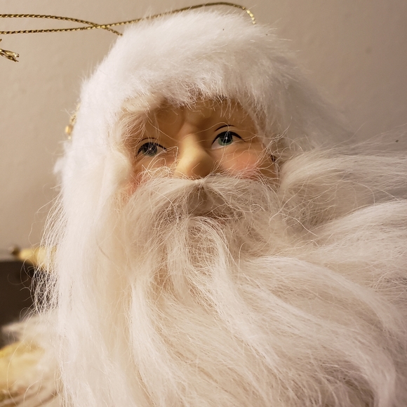 Santa Clause Porcelain Face Christmas Decor Set - Picture 5 of 8